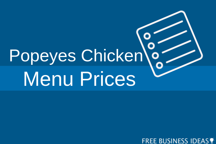 popeyes chicken menu prices