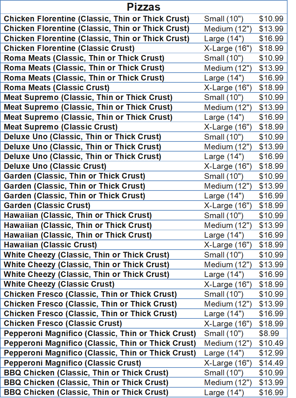 marcos menu
